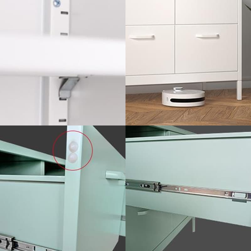 Free Standing Metal Waterproof Accent Chest with 6 Drawers/4 Drawers/9 Drawers Living Room - image 17