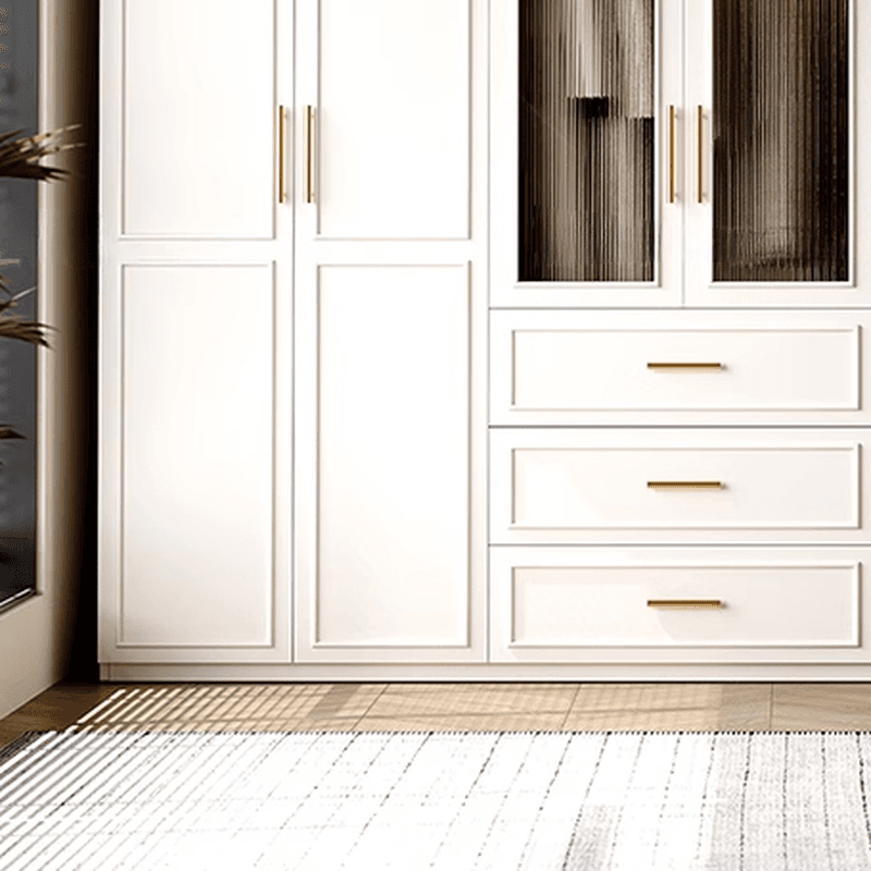 Modern Manufactured Wood Standalone Almirah with Soft Close Drawer, Soft Close Door, Interior Shelves, and Hanging Rod - image 5