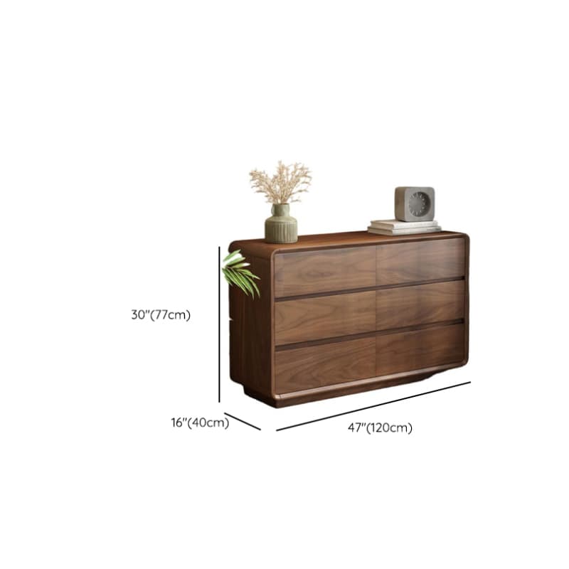 Cocoa Simplistic Bleached Wood Double Dresser/Lingerie Chest with 6/9/5 Drawers, Horizontal/Vertical Orientation - image 11