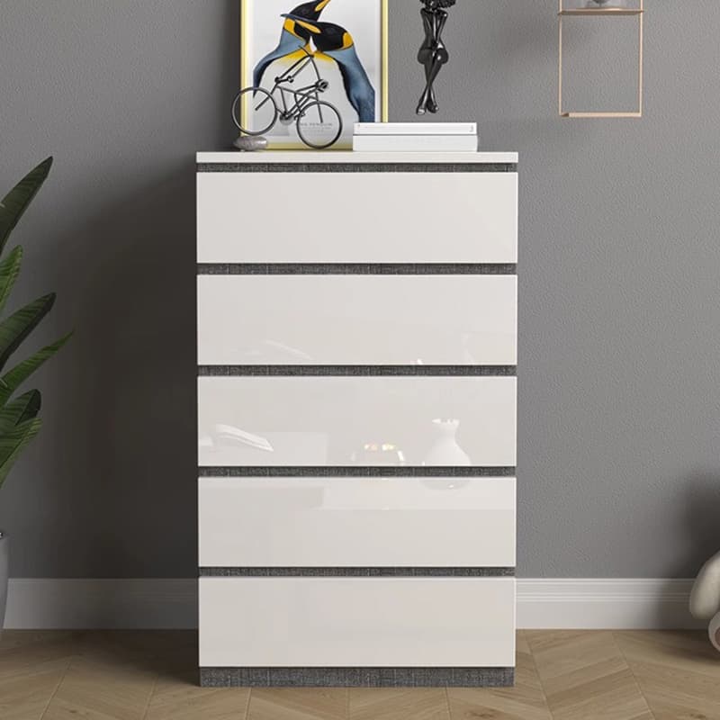 Contemporary Vertical/Horizontal Bleached Wood Semainier/Double Dresser/Bachelor Chest Pale Wood Finish 6 Drawers/5 Drawers/4 Drawers for Master Bedroom - image 5