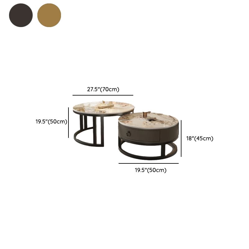 Board Game Coffee Table with Nested Set and Frame Base Featuring Wood Ball Top - image 9
