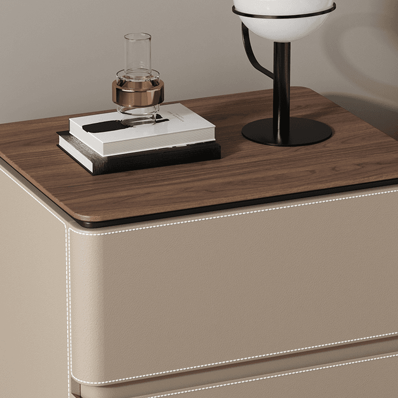 Organic Modern Nightstand With Drawer Organization featuring 2 Drawers and Composite Wood Countertop - image 8