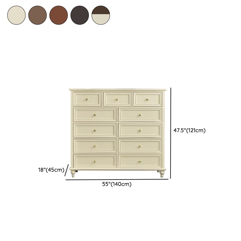 Simplistic Solid+Composite Wood Wardrobe Combo/Lingerie Chest with 7/9/6 Drawers in Horizontal/Vertical Orientation - image 20