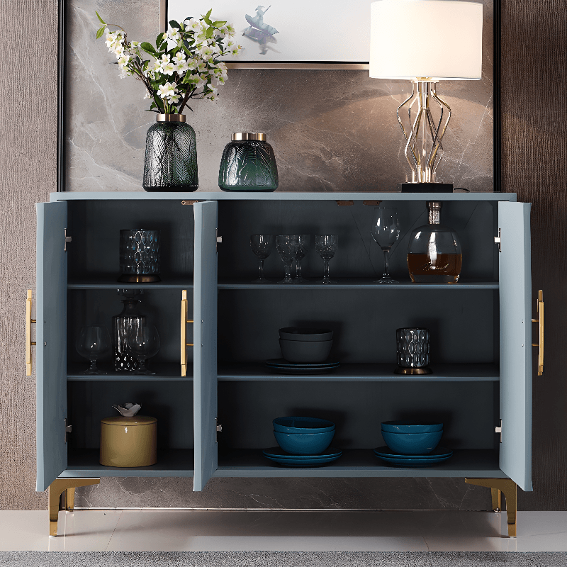 Glamorous Self-supporting Cerulean Accent Cabinet/Accent Chest for Drawing Room - image 5