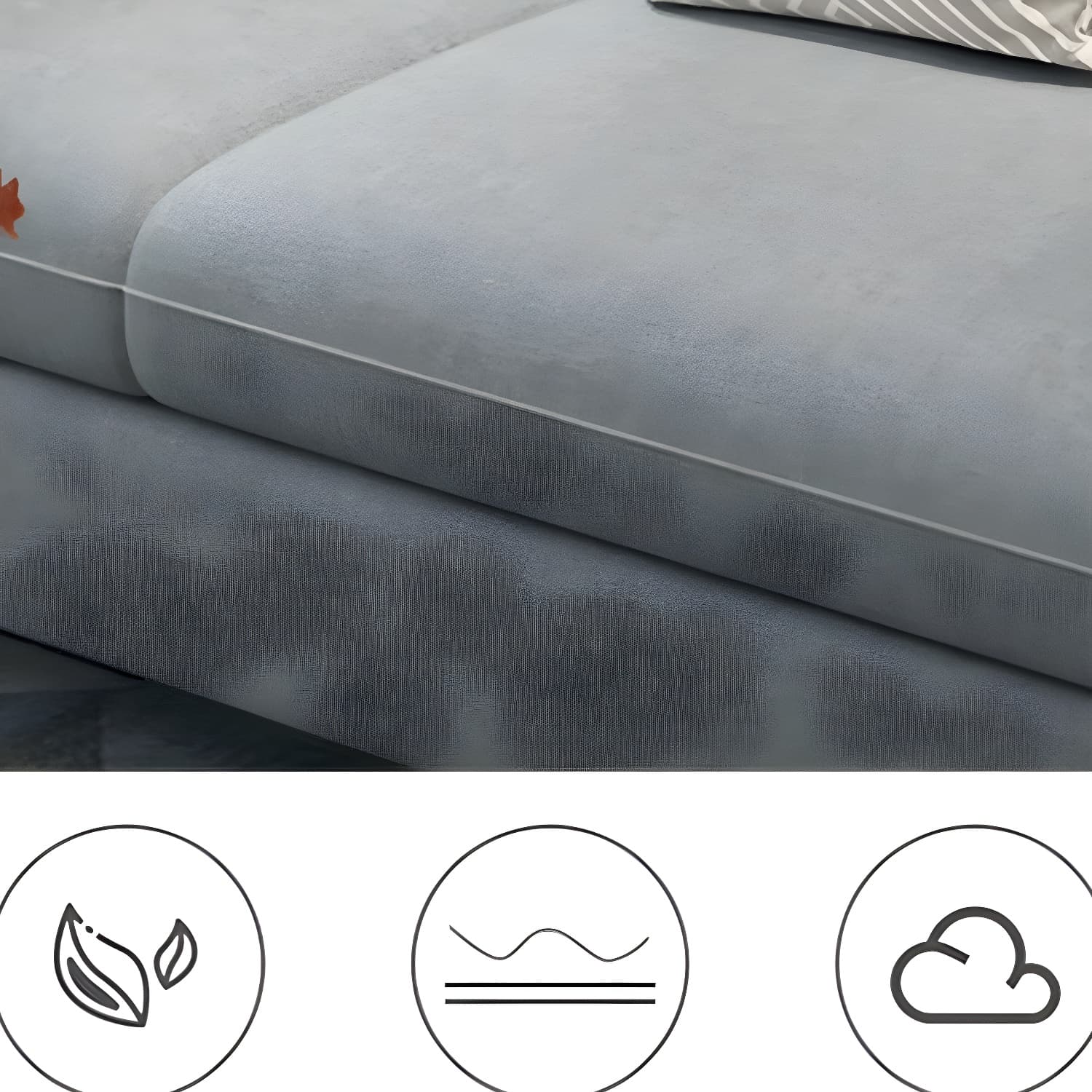 Modern Wooden Frame L-Shaped Sectional Sofa Chaise in Small Size with Storage Included - image 20