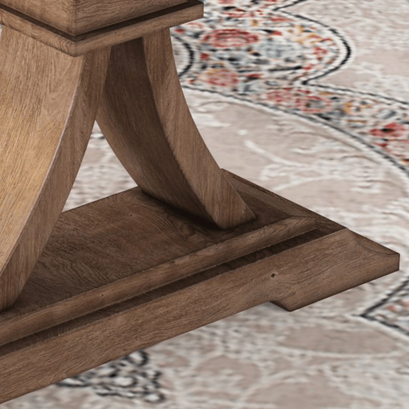 Old School Weathered Wood Rectangle Fixed Dining Table for 8/for 6/for 4 - image 8