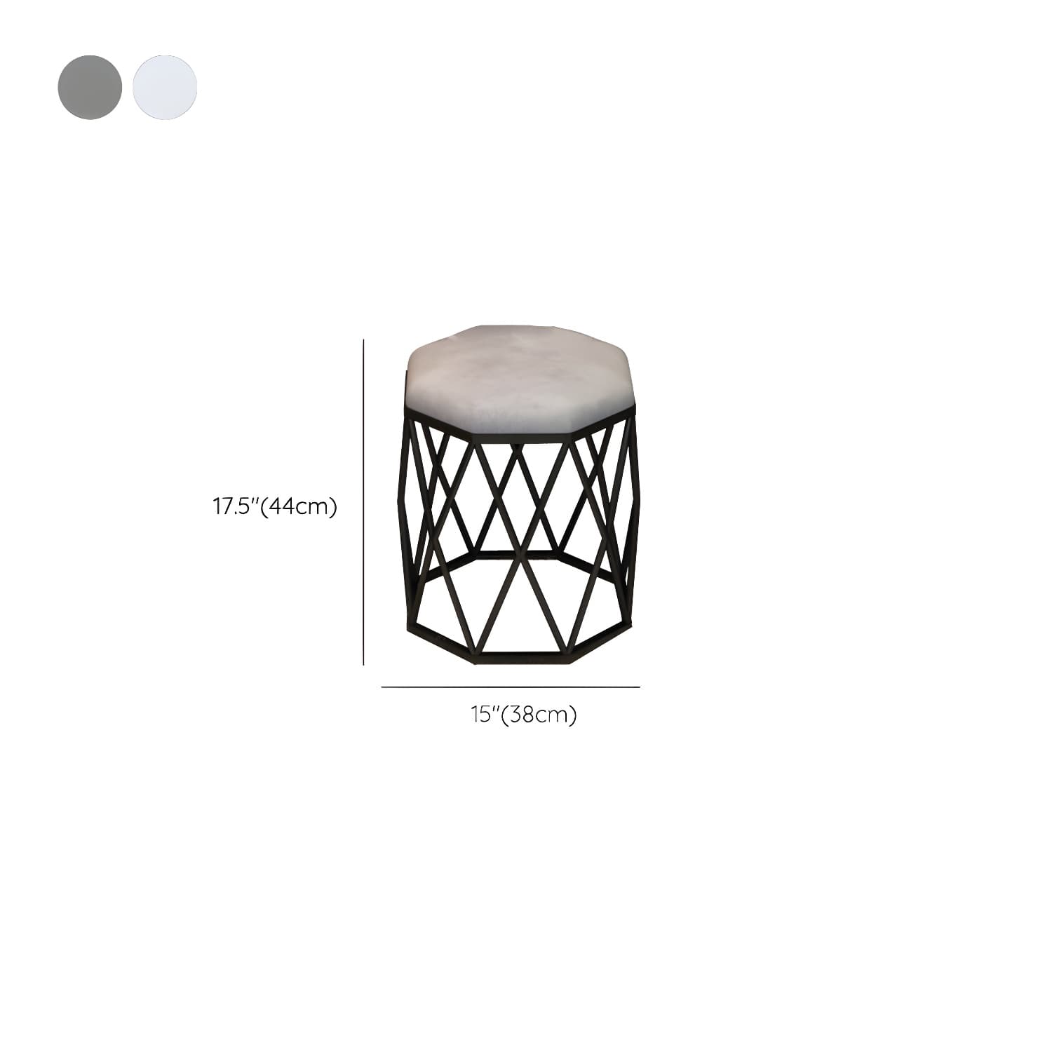Lighted Mirror Glass Top Makeup Vanity Dressing Table Stool Set with Drawers - image 14