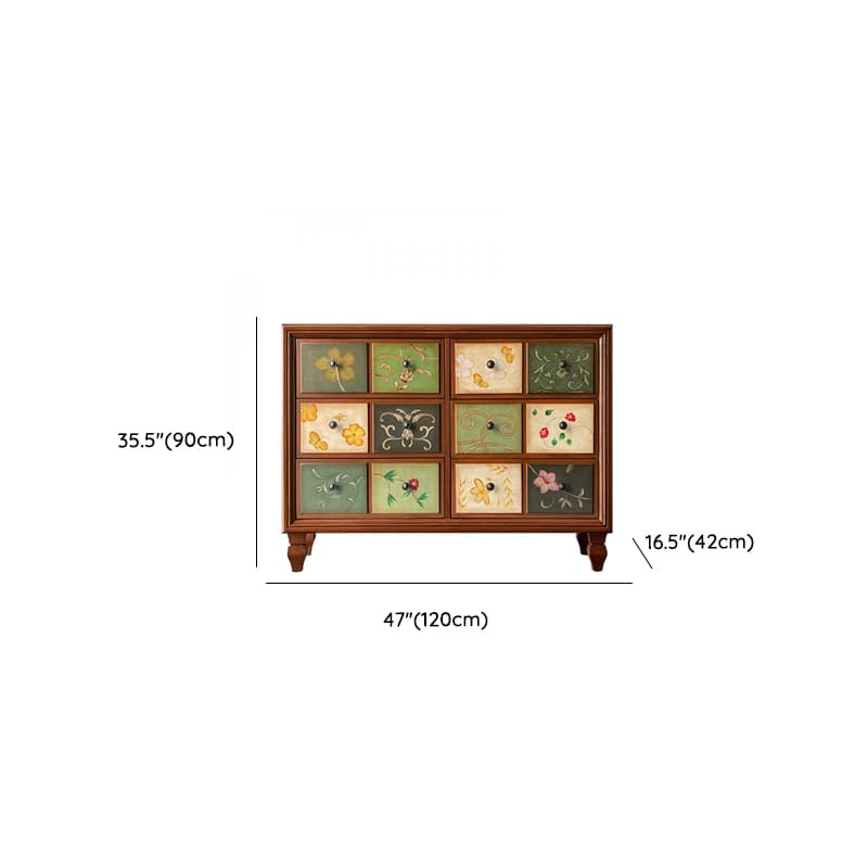 Modern Simple Style Timber Double Dresser/Semainier/Bachelor Chest with 6 Drawers/5 Drawers/3 Drawers Horizontal/Vertical - image 26