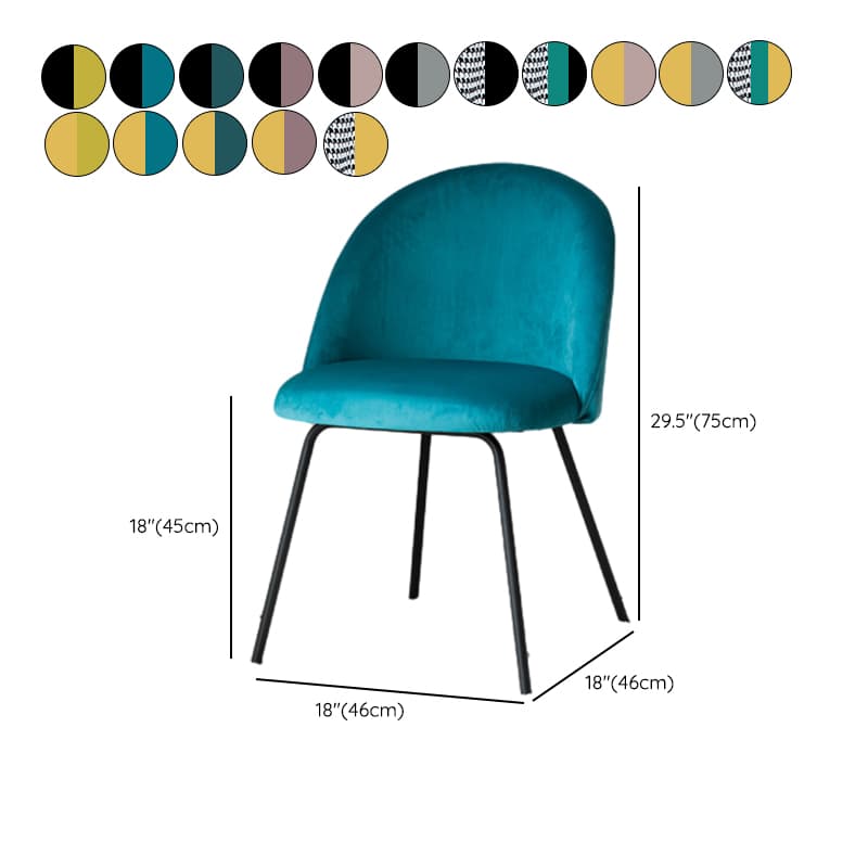 Unwavering Textile Upholstered Side Chair with Solid Back and Foot Pads for Dining Room in a Lavish Style - image 24