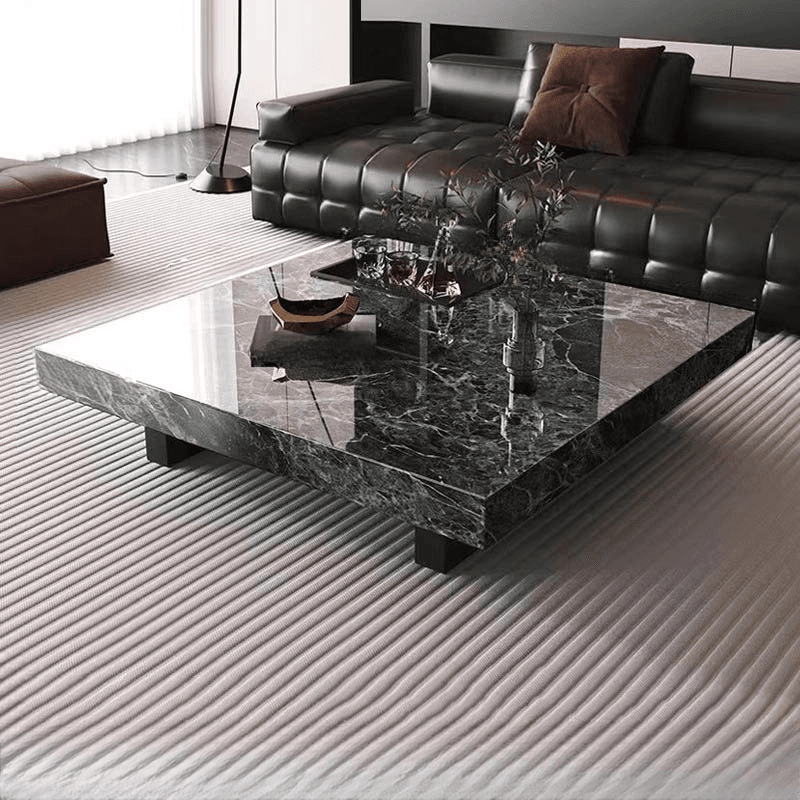 Dual Footing Geometric Figure/Square Accent Table for Home - image 4