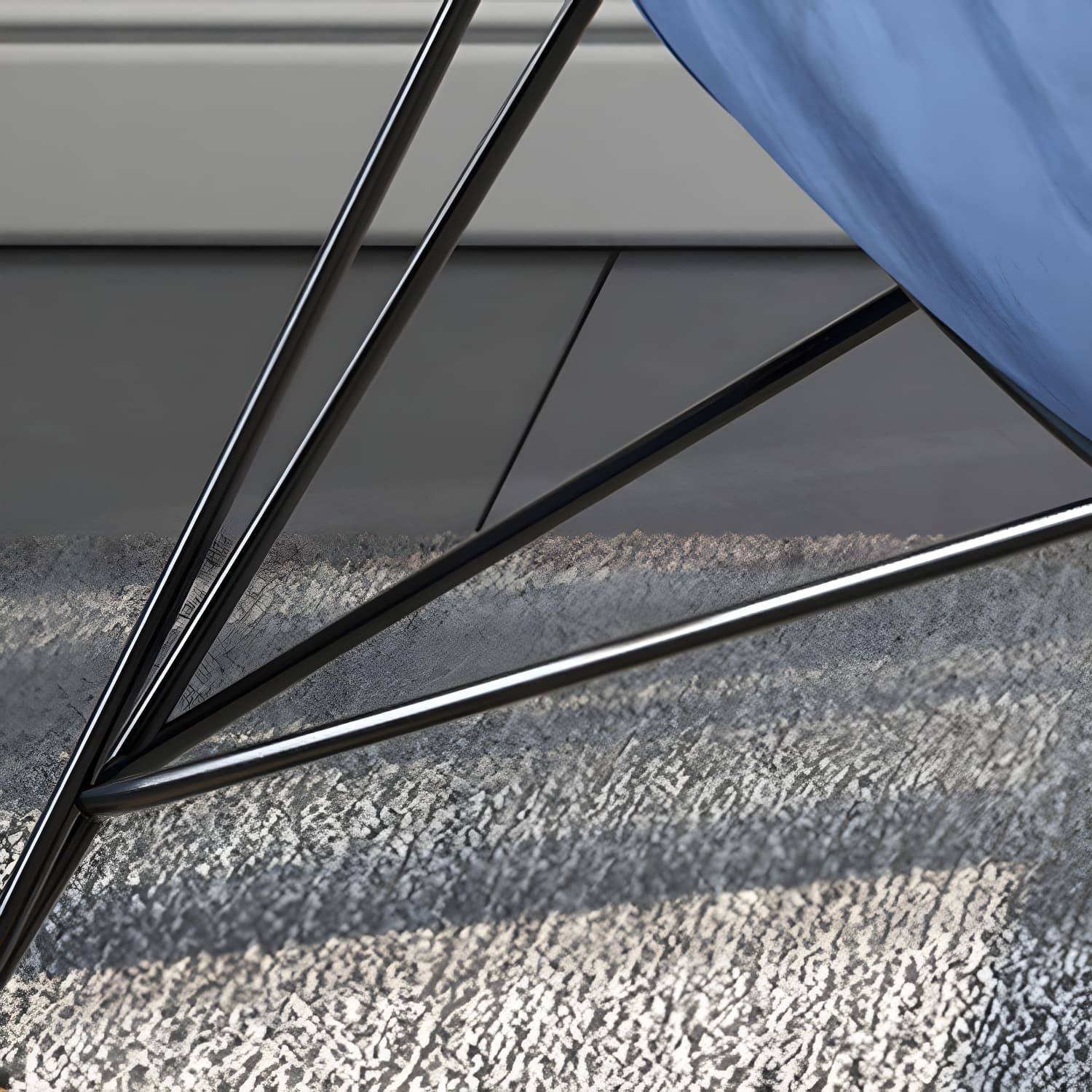 Contemporary Upholstered Rocker Chair Metal Frame Spindle Rocker Chair for Living Room - image 12