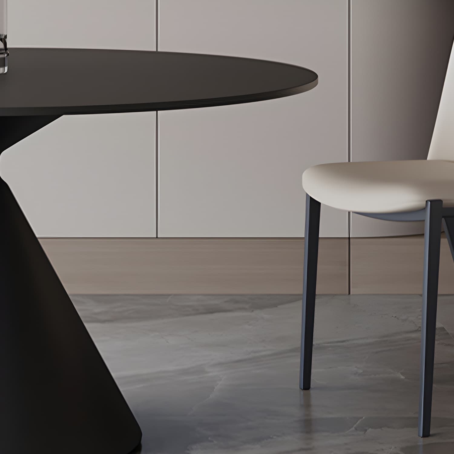 Sintered Stone Home Dining Table Modern Round Dining Room Table - image 6