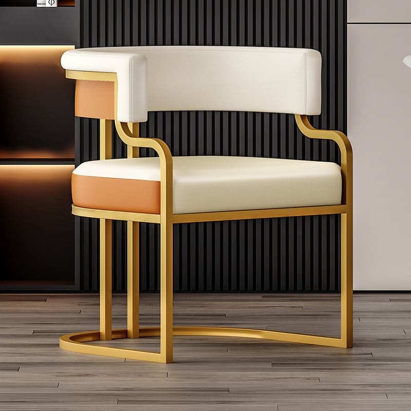 Glam/Casual Alloy Arm Chair with Cushioned Uncovered Back and Armrest - image 11