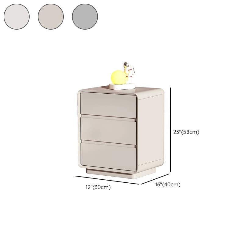 Modern Pine Wood Bedside Cabinet with 3 Drawers in Standard Height - image 12