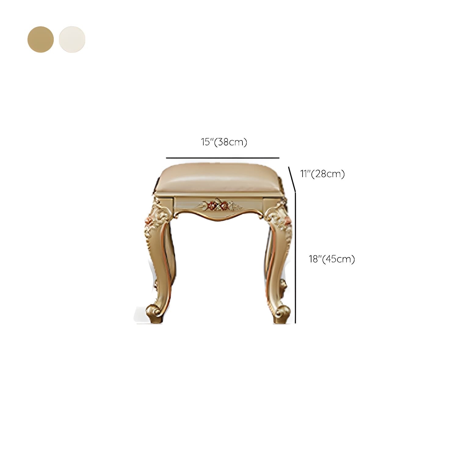 Victorian Makeup Vanity Desk Wood Makeup Vanity Set with Drawer - image 21
