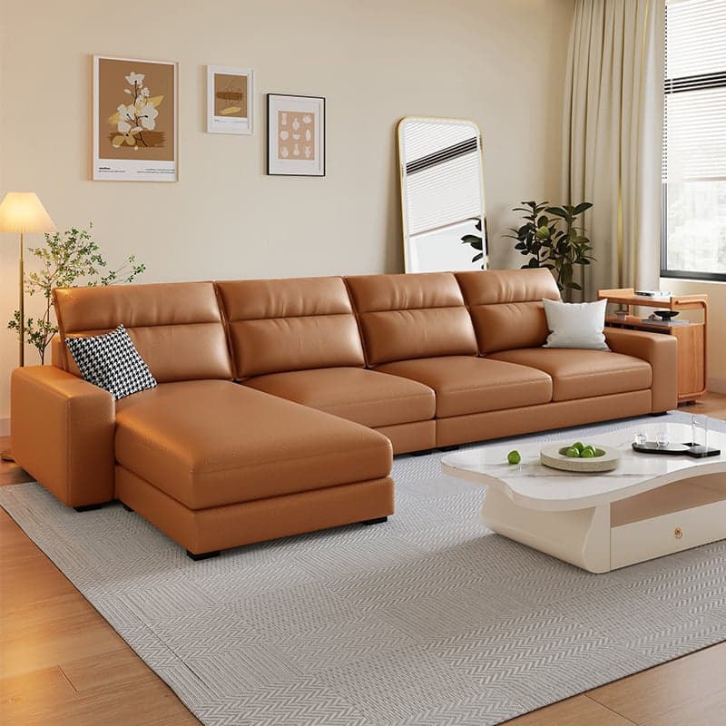 Modern Left L-Shape Latax/Sponge Cushioned Corner Sectional Parlor - image 3