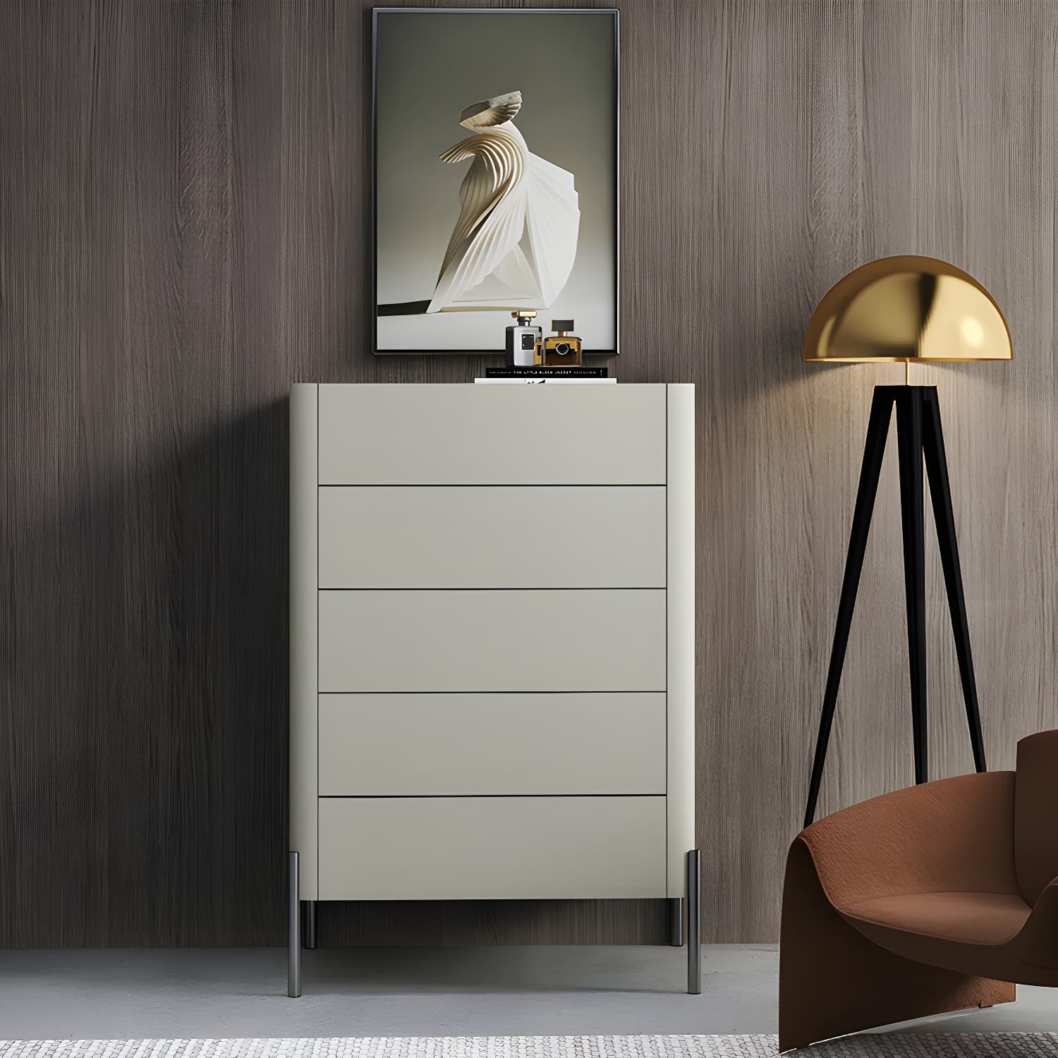 Modern Wood Dresser - Horizontal Design - Ample Drawer Space - Stylish Bedroom Storage - image 15