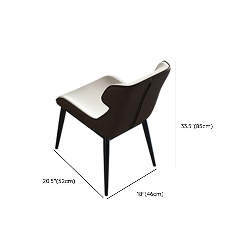 Industrial Metal Dining Set with Upholstered Chairs in White - 5 Piece Set - image 14