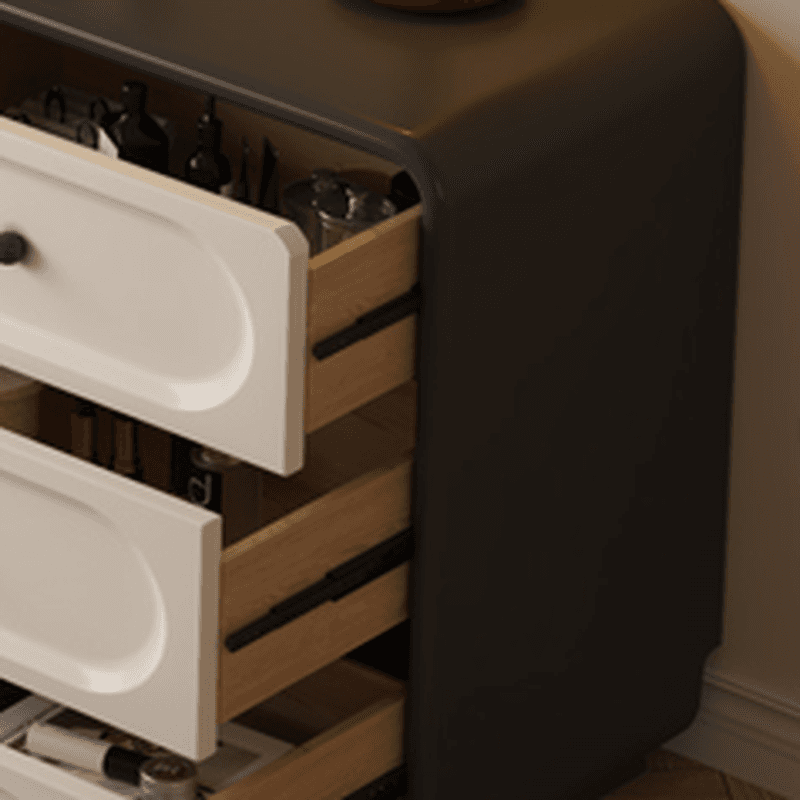 Midnight Black Scalable Makeup Vanity for Sleeping Room with Push-Pull Feature - image 5