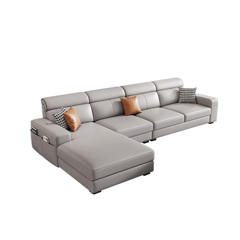 L-Shape/Straight Sofa/Sofa Chaise with USB Port, Left/Horizontal Orientation - image 4