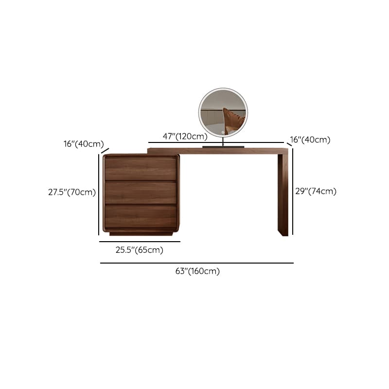 Vanity Set with Solid+Manufactured Wood, Scalable, Sliding, Non-Floating Design - image 13