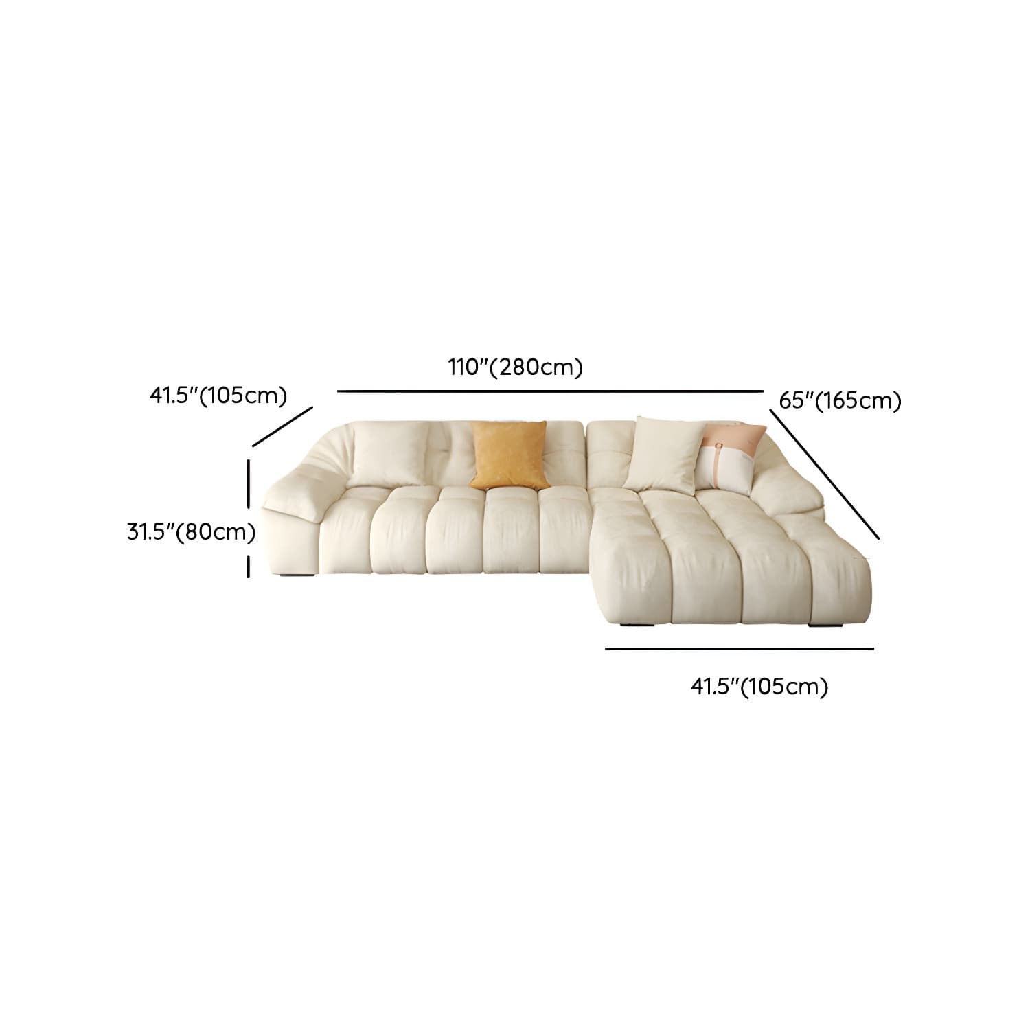 Comfortable Polyester Blend Showcase Sectional Sofa for Contemporary Home Decor - image 18