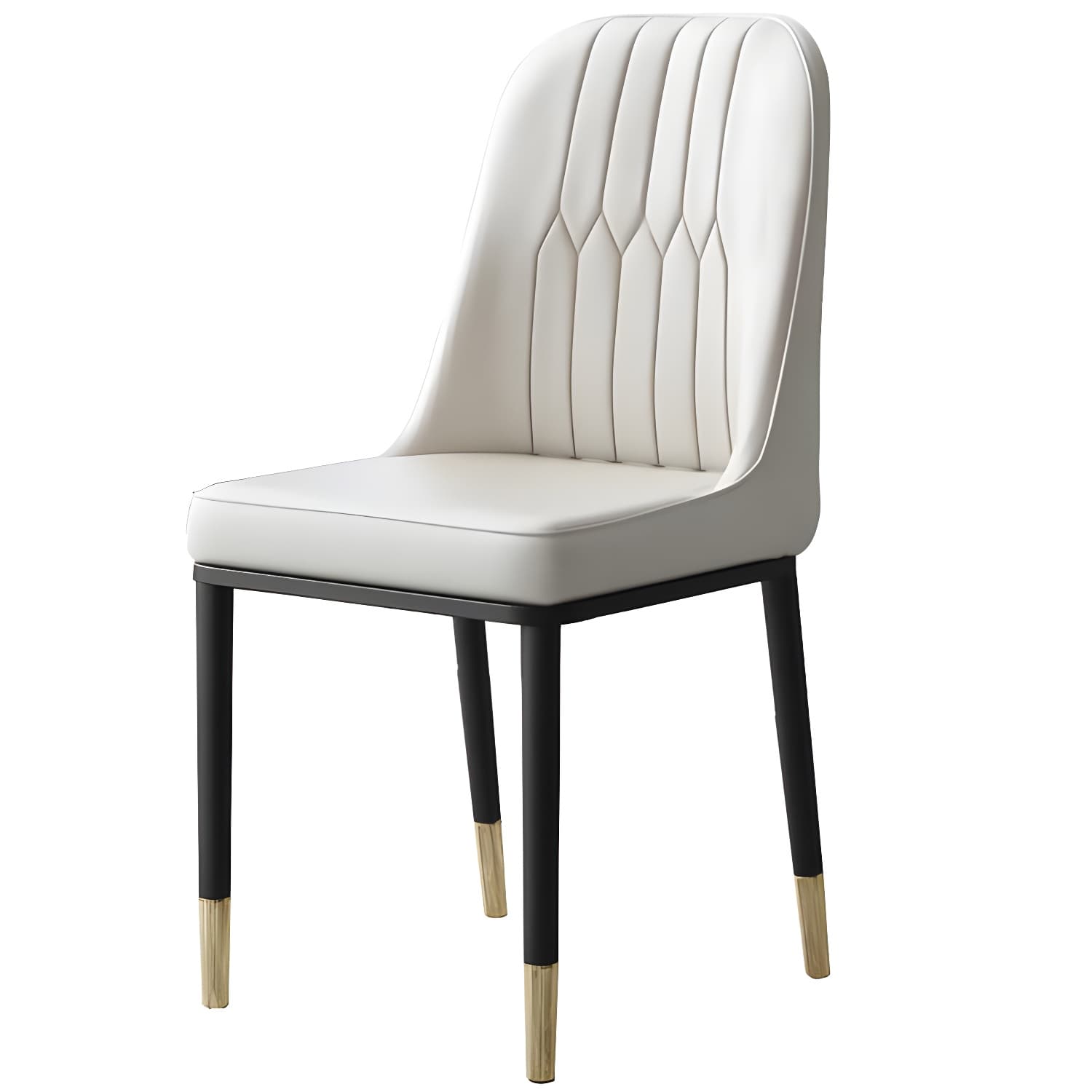 Metal Base Indoor Chair 18'' Wide Parsons Leather Chair for Restaurant - image 4
