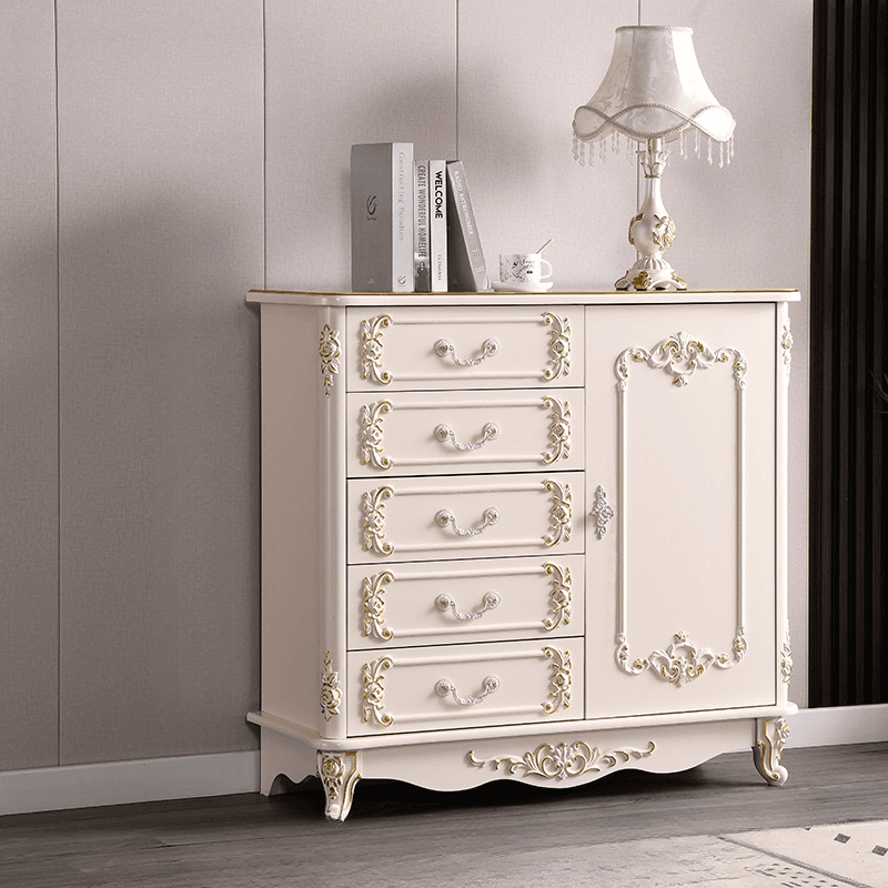 Contemporary Lumber Horizontal Wardrobe Combo with Hutch and 3 Interior Shelves