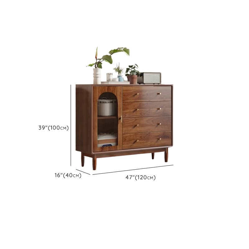 Mid-Century Modern Standalone Accent Cabinet for Parlor with Hydrophobic Feature - image 10