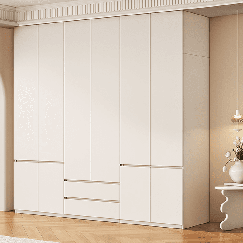 Modish Manufactured Wood Independent Armoire Cabinet with Soft Close Drawer, Soft Close Door, Interior Shelves, and Clothing Rod - image 3