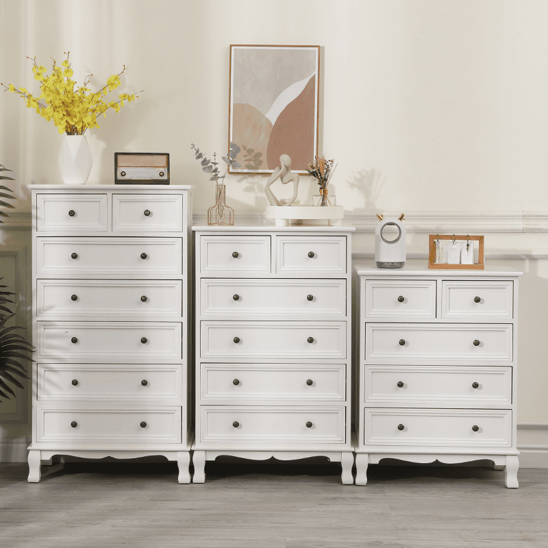 Independent Damp-proof Accent Chest/Accent Cabinet in Wood with Drawers in a Retro Style - image 6