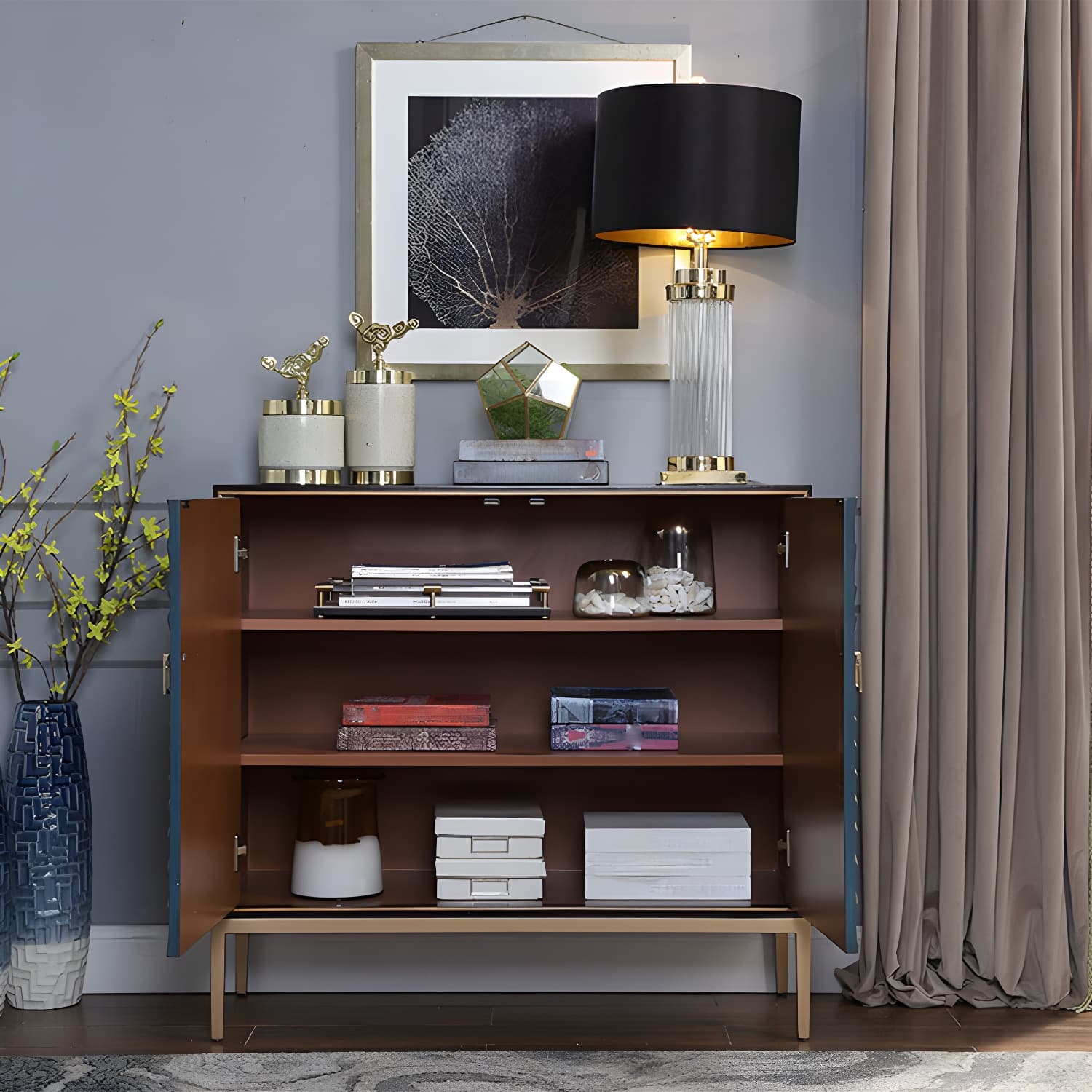 Modern Storage Chest Manufactured Wood Dresser , 12.48/15.6 Inch Width - image 7