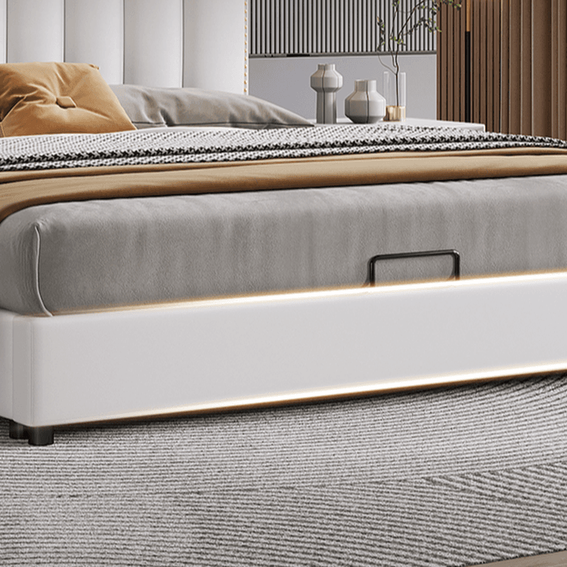 Solid Color Storage Bed/Platform Bed with Pine Wood Frame for Living Room - image 5
