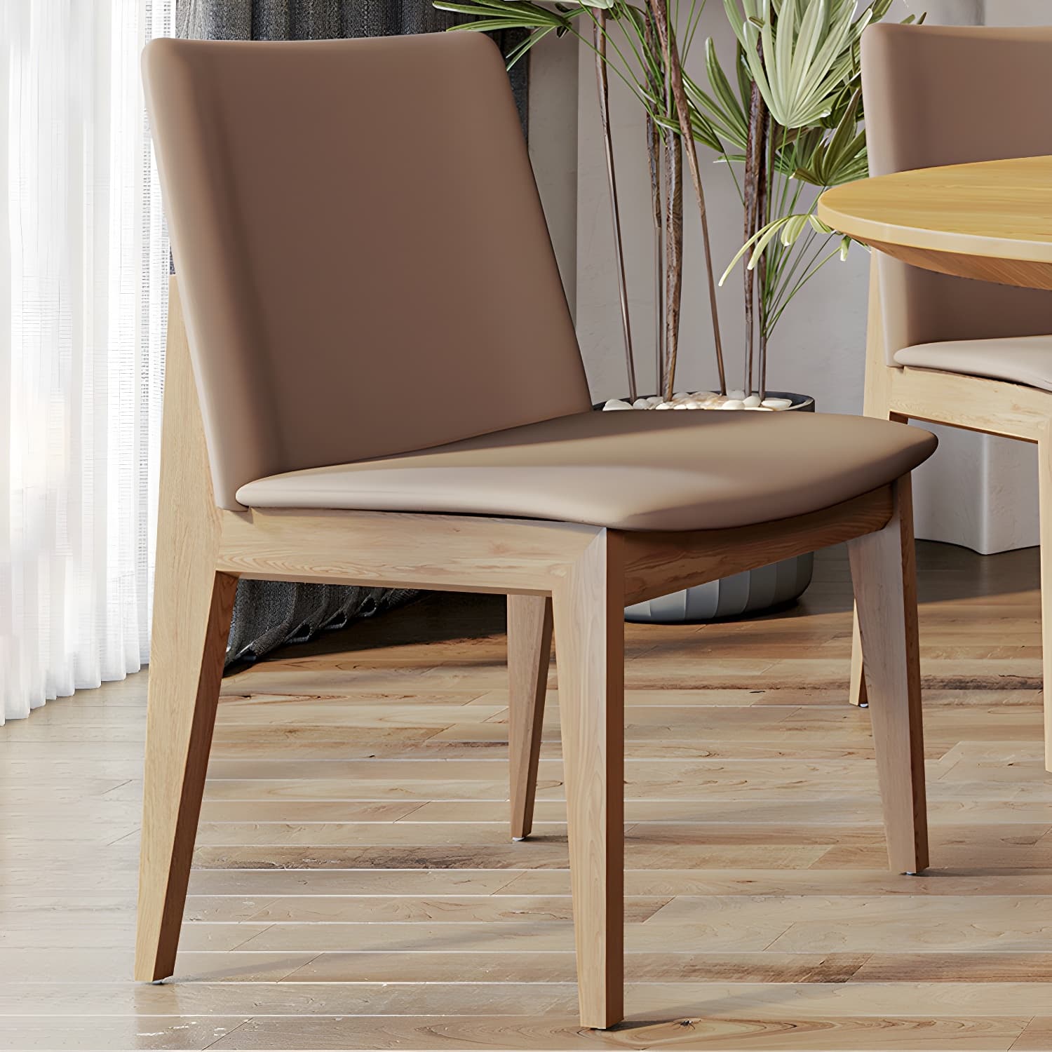 Contemporary Sintered Stone Table Round Table Set 1/6/8/9/12 Pieces Dining Set - image 12