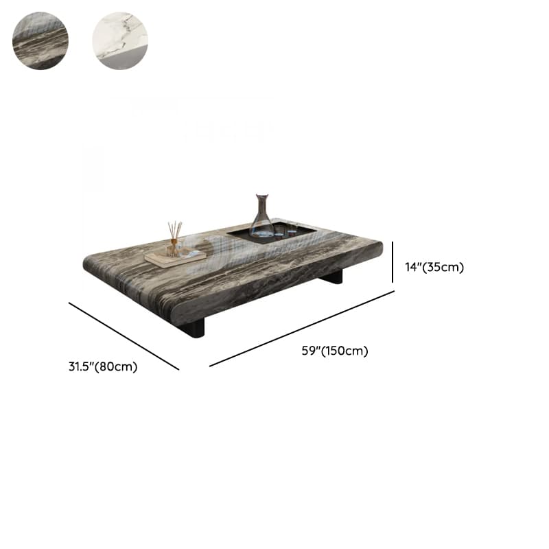 Elegant Marble Stone Twin Support Coffee Table with Rectangular Shape - image 13
