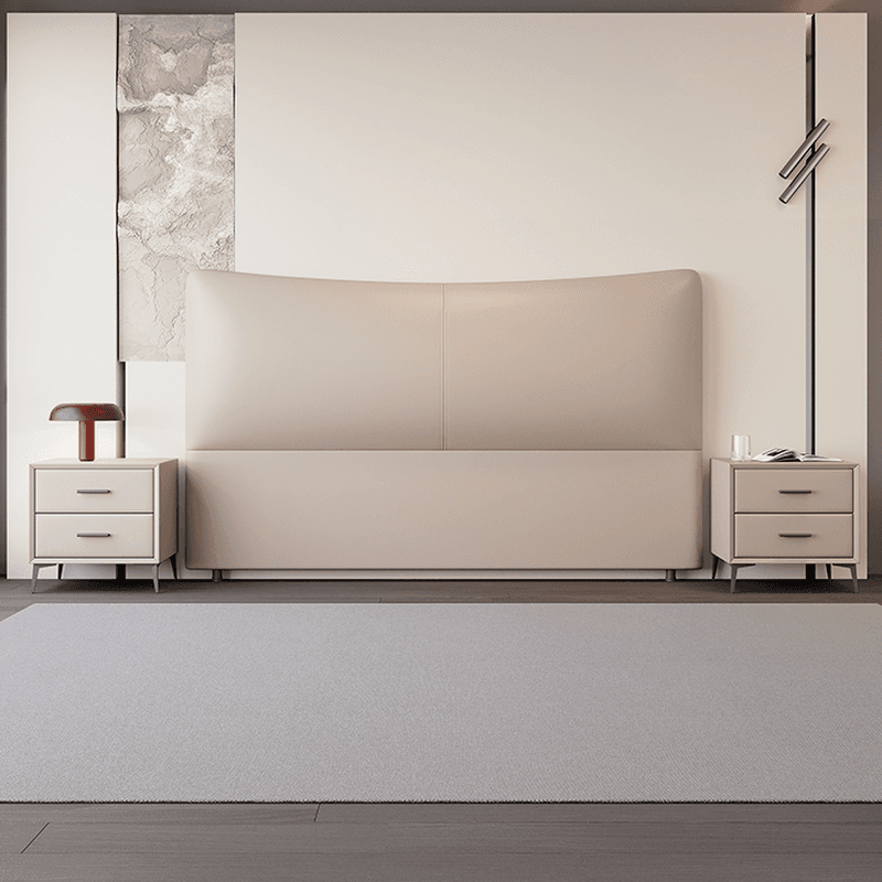 Modish Style Timber Panel Headboard with No Distressing, Rectangle Shape for Full/Twin XL/King Bed, Featuring Sponge Upholstery and Standard Height - image 7