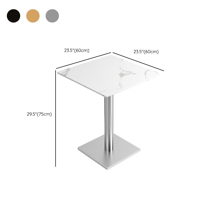Casual Dining Table with Sintered Stone Top, Fixed Table, Scratch-shielded, for 2/4 People - image 31