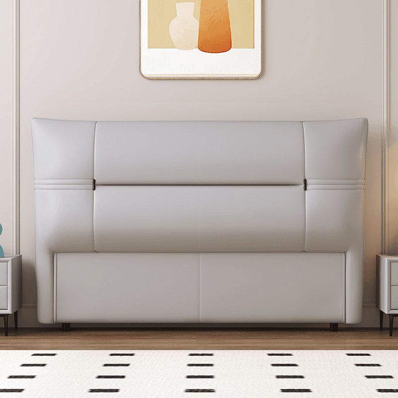 Simplistic Panel Headboard with No Distressing, Piled Tufted Rectangular Shape for King/Queen/Full Bed, Featuring Sponge Upholstery and Standard Height - image 5