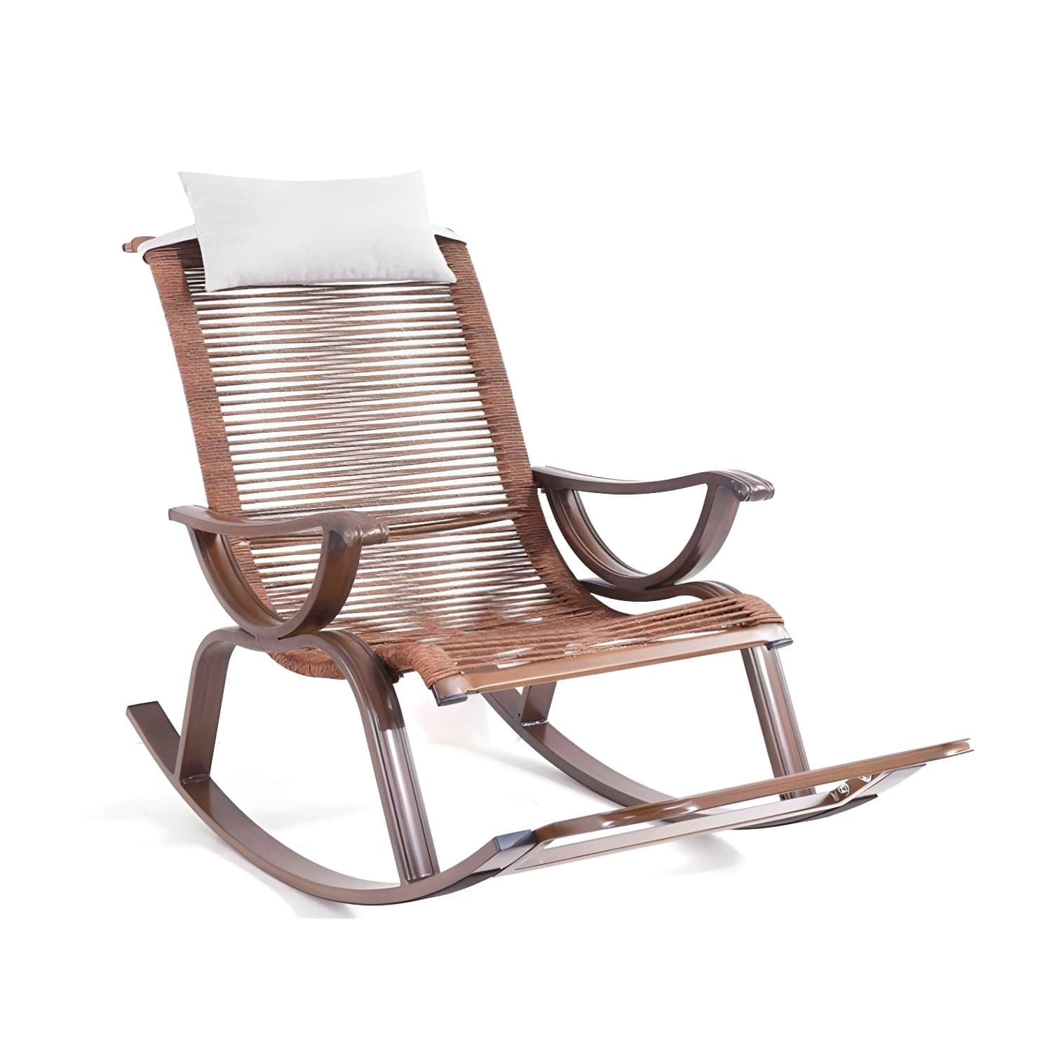 Modern Style Wood Rocking Chair Single Home Lounge Lazy Sofa Chair - image 5