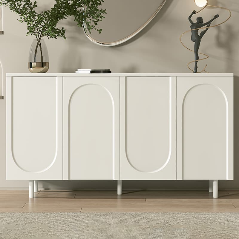 Modern Living Room Manufactured Wood Buffet Sideboard in White - image 9