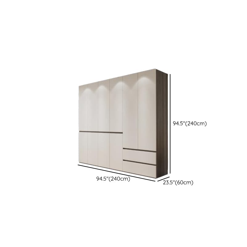 White Modish Wooden Independent Armoire Cabinet with Soft Close Drawer, Soft Close Door, and Interior Shelves - image 24