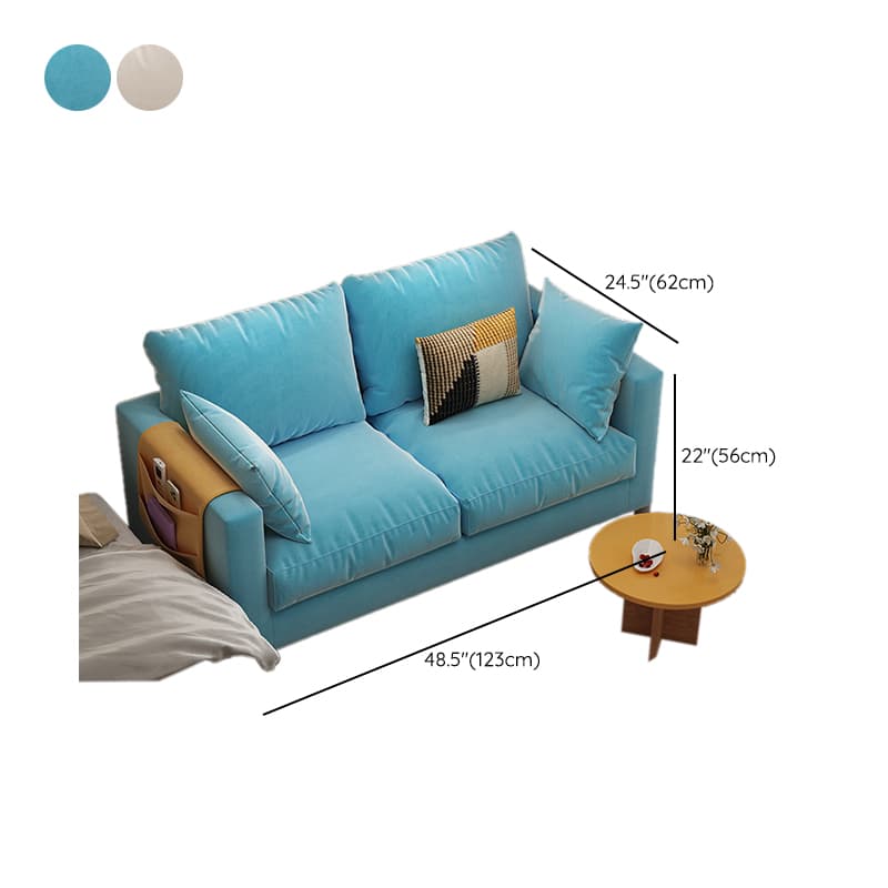 Scratch-immune Loveseat with Arm, Seating for 2, Receptacle Storage, Slipcover, and 2 Pillows - image 24