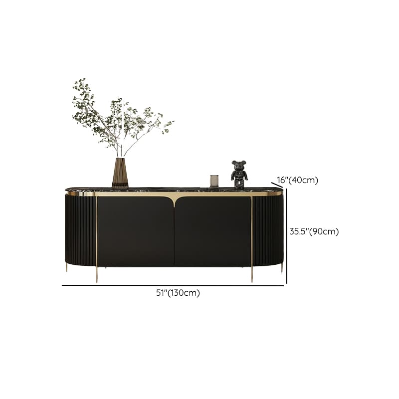 Glamorous Ground Sideboard with Standard/Narrow Size, 1 Shelf, Cabinets, Sintered Stone Countertop, and 2 Doors - image 22