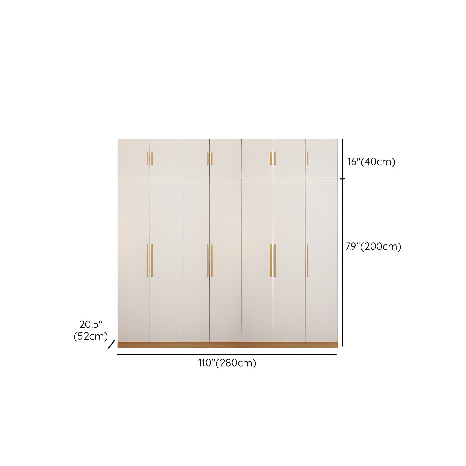 Contemporary Style Wardrobe Wooden Bedroom Closet with Hinged Door - image 33