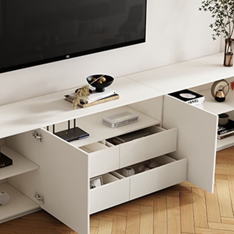 Modern Rectangle TV Stand with 4-Door/2-Door & 3 Tiers Living Room - image 13