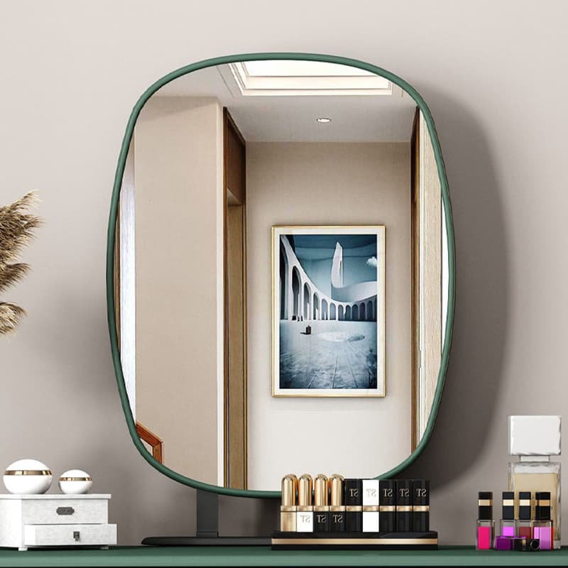 Modern Wood Makeup Vanity with 2 Soft Close Drawers, Standard Length, Natural Finish, 18.9in Width - image 10