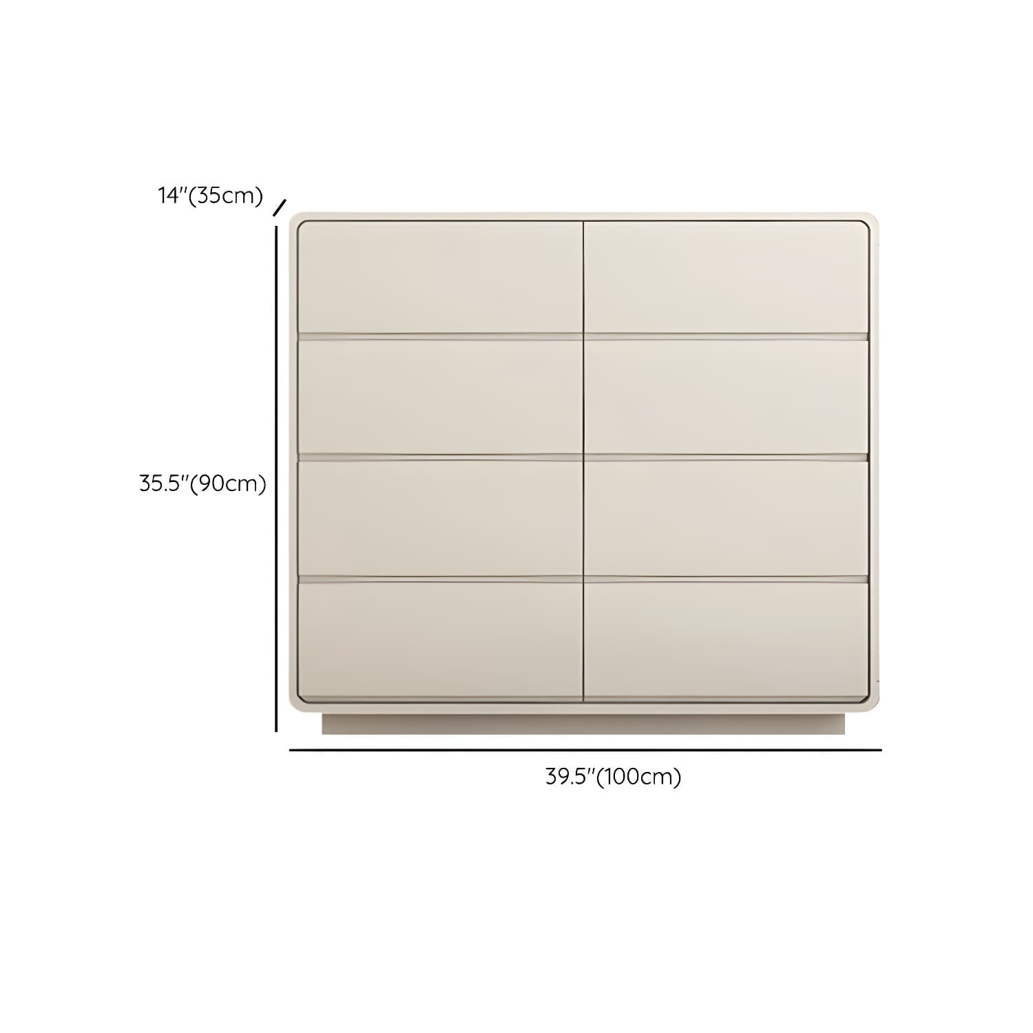 Modern White Double Dresser with Drawers and Soft Close Glides - image 19
