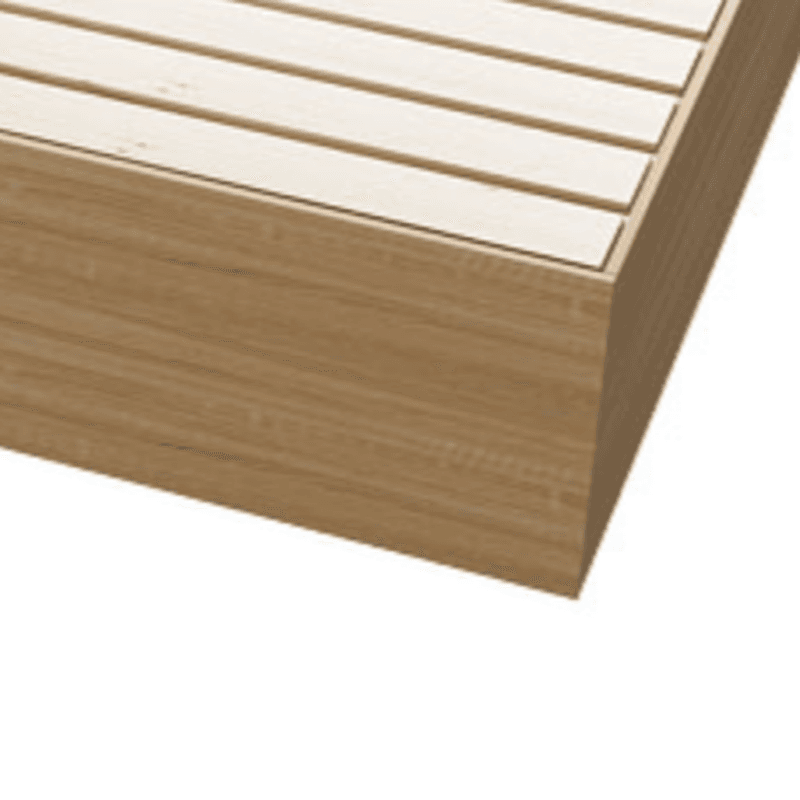 Natural Color Solid Color Tatami Bed for Bedroom