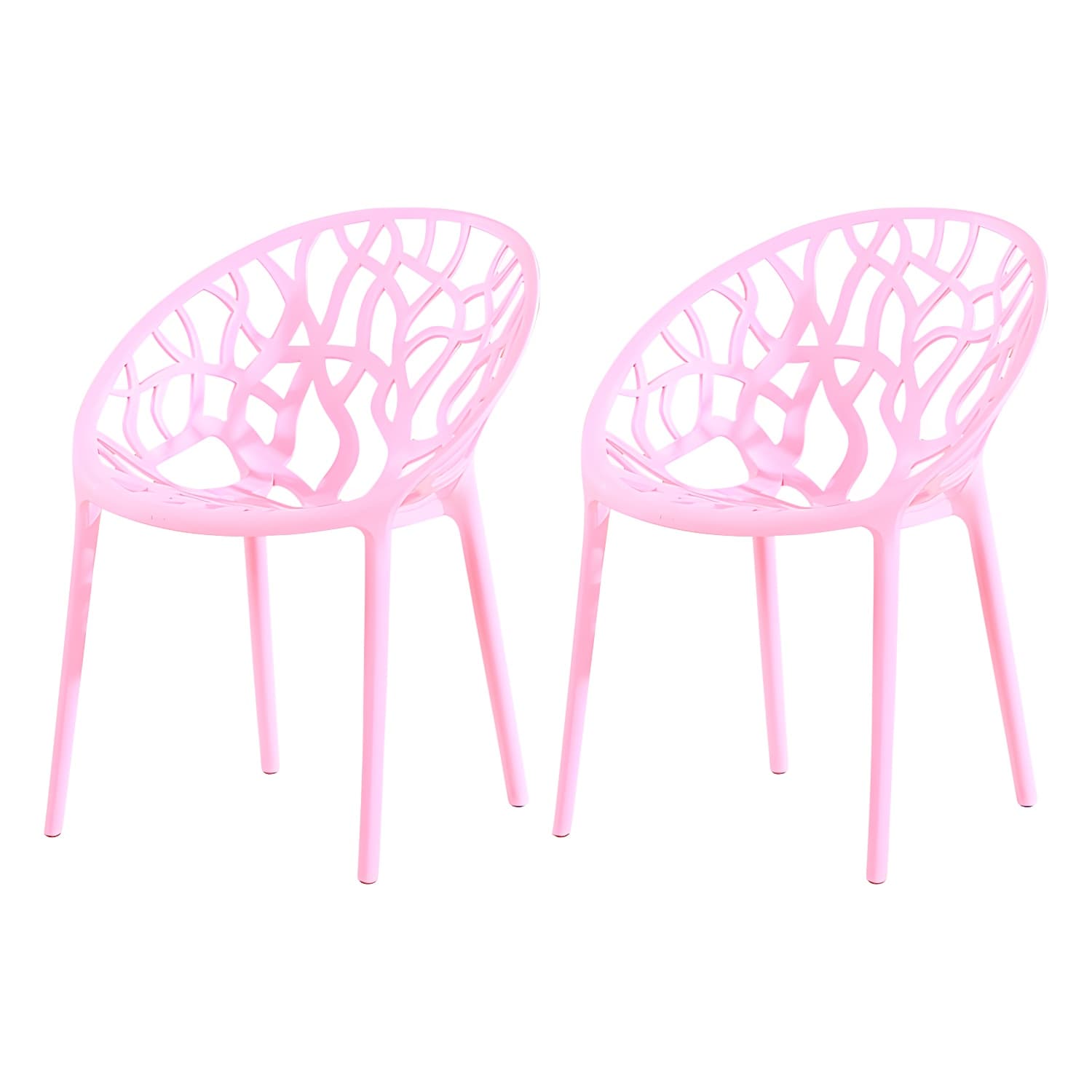 Contemporary Plastic Dining Room Chairs Armless Open Back Dining Side Chair for Restaurant - image 5