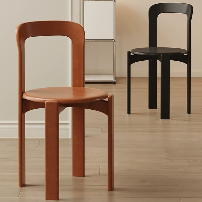 Modern Solid Wood Armless Dining Chair with Open Back for Kitchen & Dining - image 16